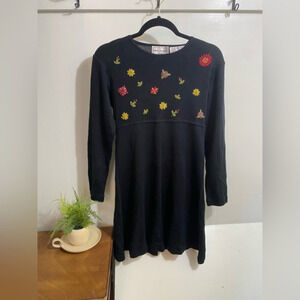 KARIN STEVENS Embroidered Dress Petite‎ Small